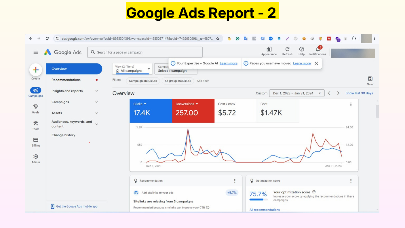 Google Ads Report – 2