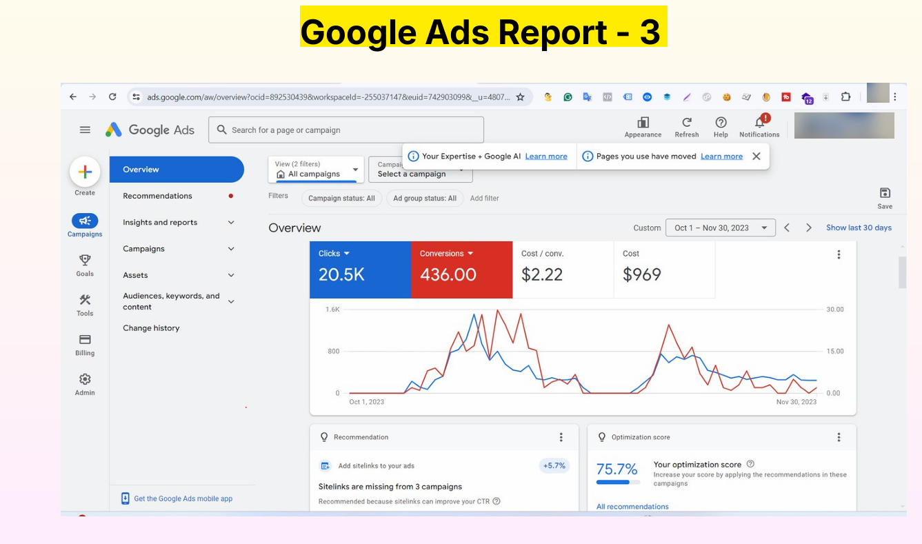 Google Ads Report – 3