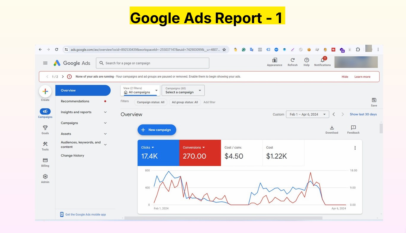 Google Ads Report – 1